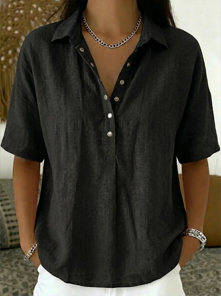 P|H - Elegant Linen Blouse Cynthia