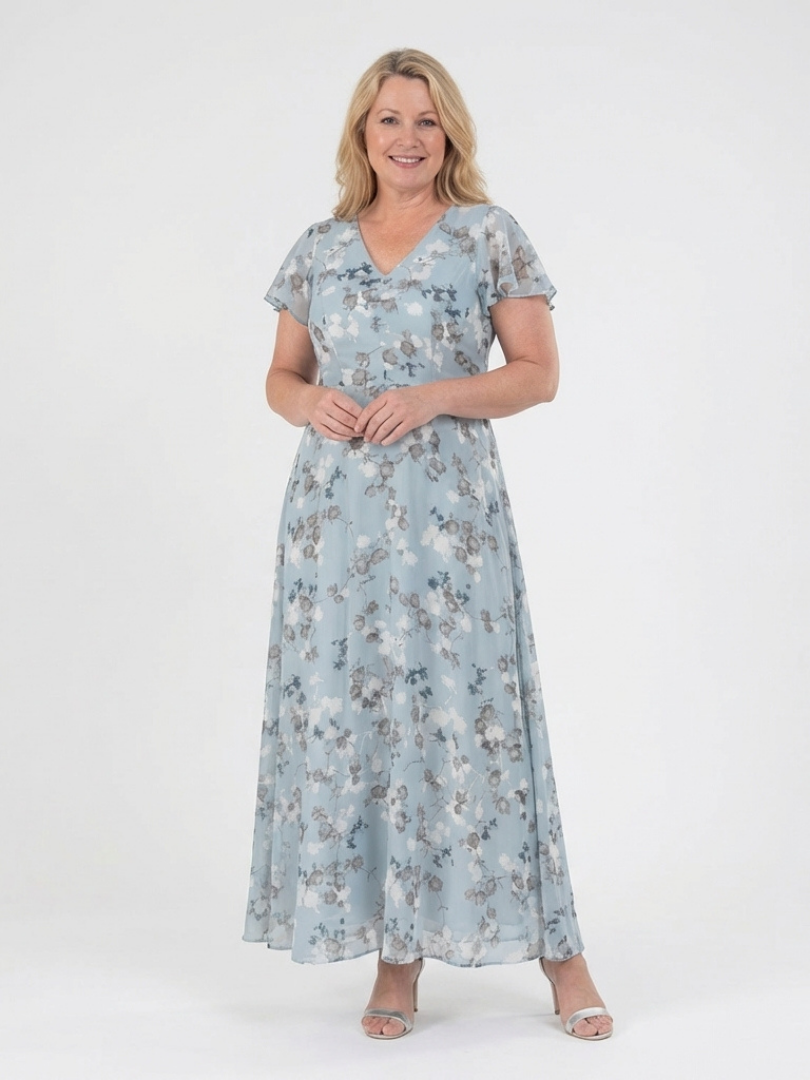 P|H - Butterfly Print Maxi Dress Isabella