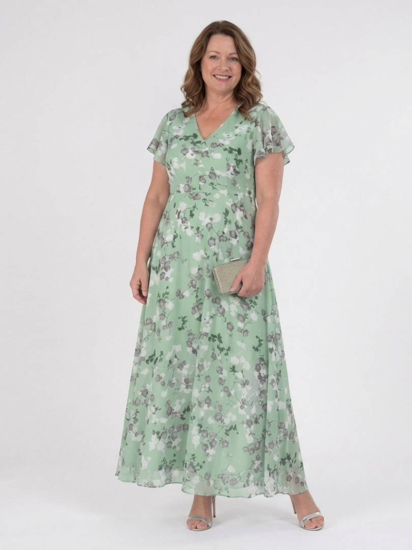 P|H - Butterfly Print Maxi Dress Isabella