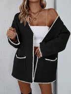 P|H - Whipstitch Trim Pocket Cardigan Patricia