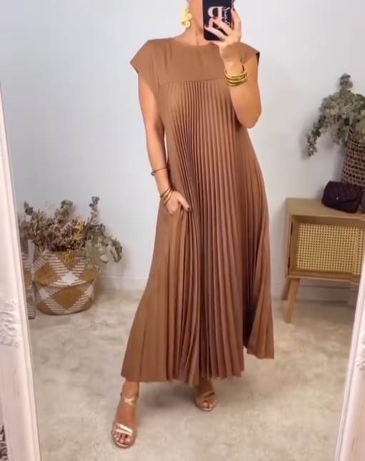 P|H - Pleated Dress Iris