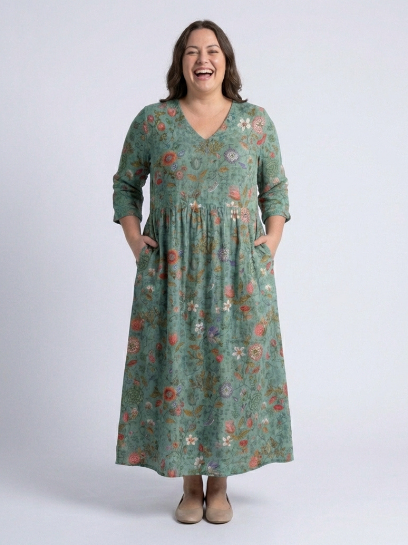 P|H - Three-Quarter Sleeve Maxi Dress Marina