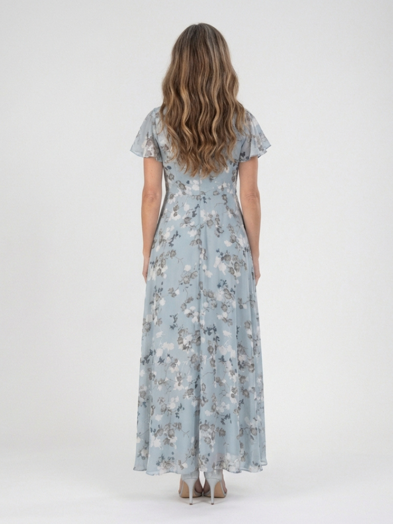 P|H - Floral Chiffon Maxi Dress Ismeria