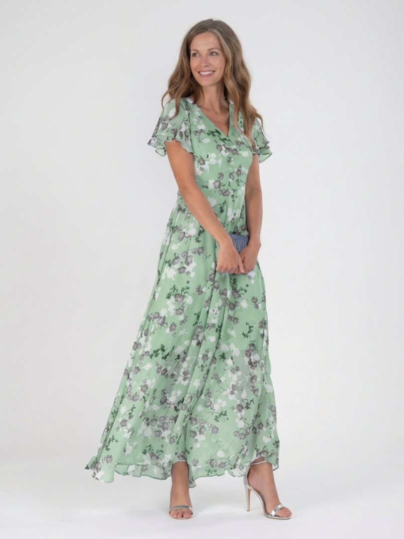P|H - Butterfly Print Maxi Dress Isabella