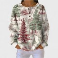 P|H - Winter Village Waffle Henley Marilyn