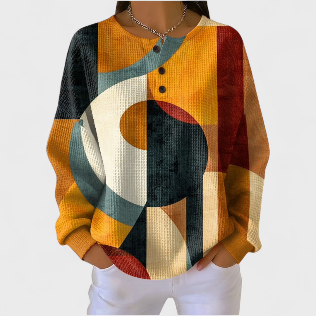 P|H - Modern Art Waffle Henley Ruth