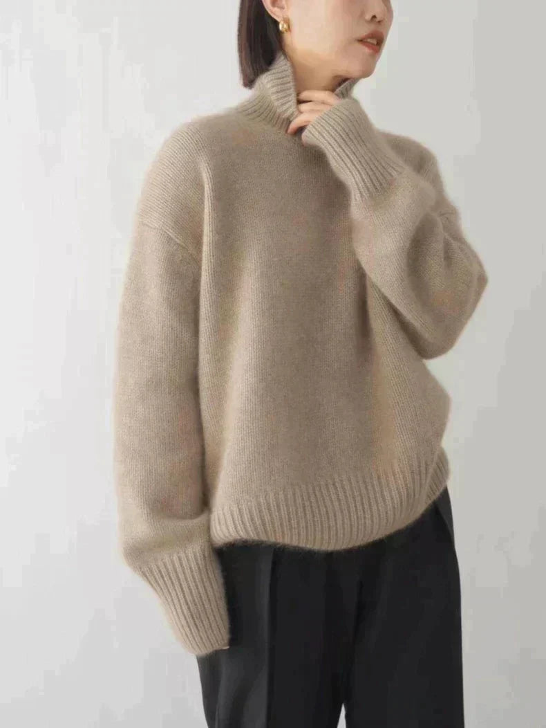 P|H - Oversized Turtleneck Knit Sweater Kathleen