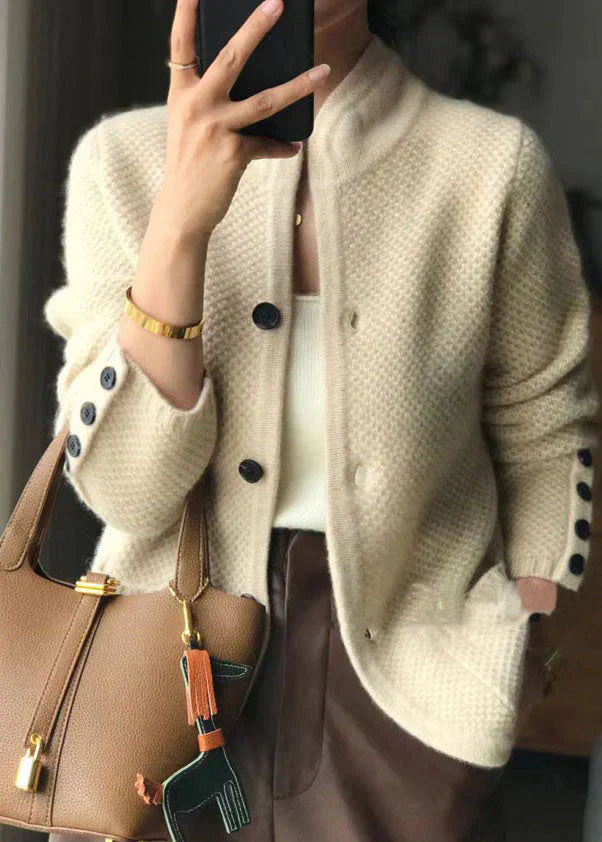 P|H - Stand Collar Knit Jacket Eleanor