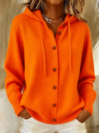P|H - Cozy Hooded Button Cardigan Grace