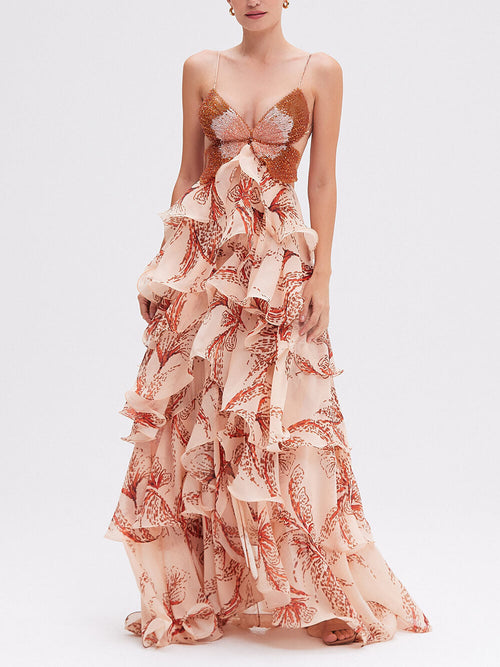 P|H - Butterfly Maxi Dress Pauline
