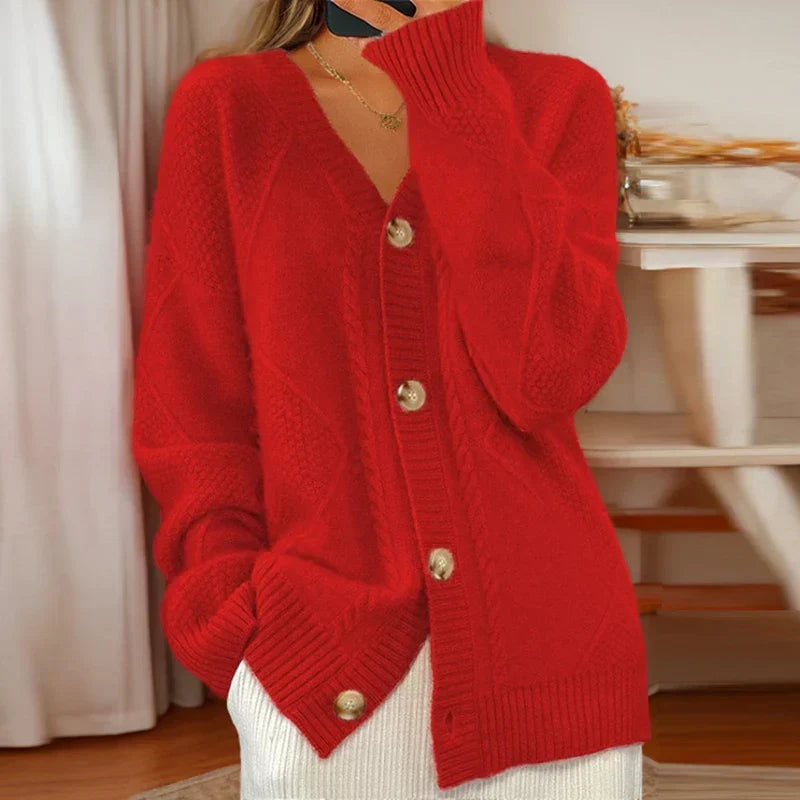 P|H - Diamond Cable Button Cardigan Diane
