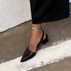 P|H - Pointed Slingback Block Heels Nancy
