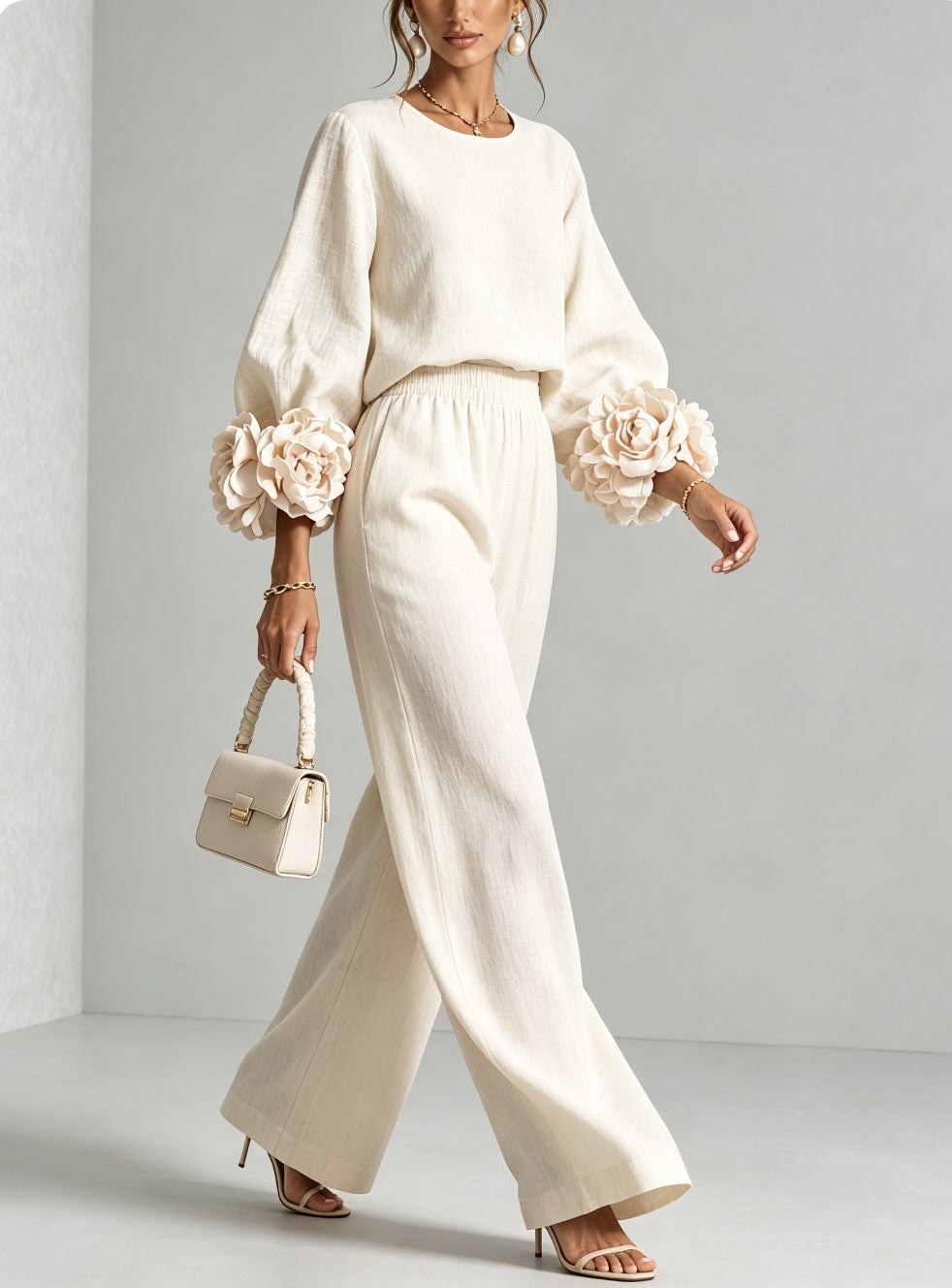 P|H - Rosette Cuff Two-Piece Set Helen