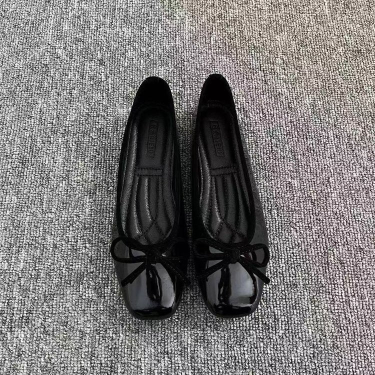 P|H - Glossy Patent Ballet Flats for Women Linda