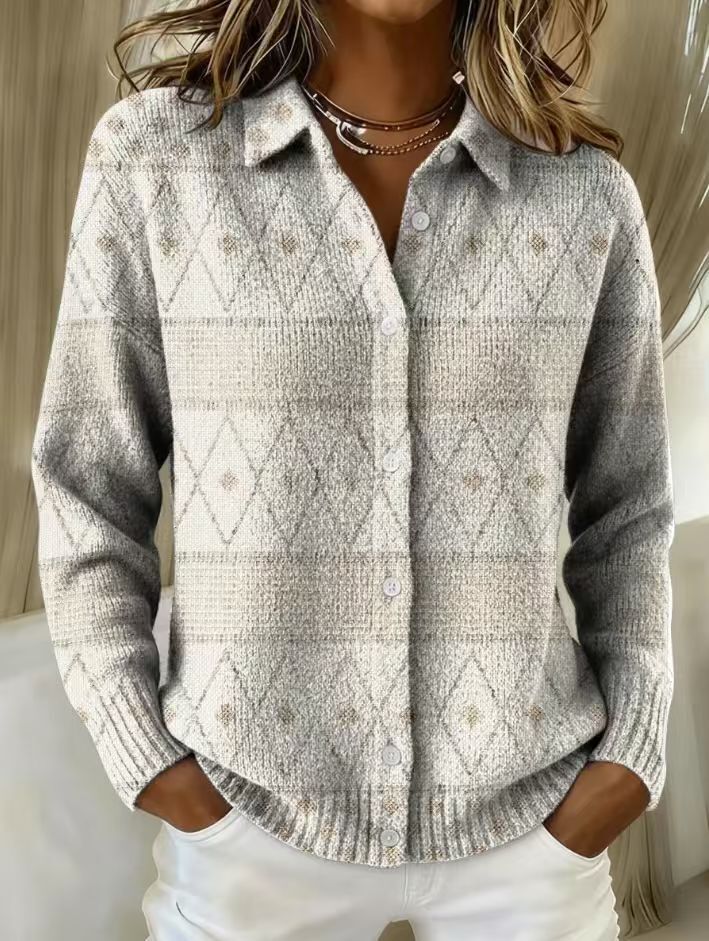 P|H - Diamond Textured Knit Cardigan Sharon