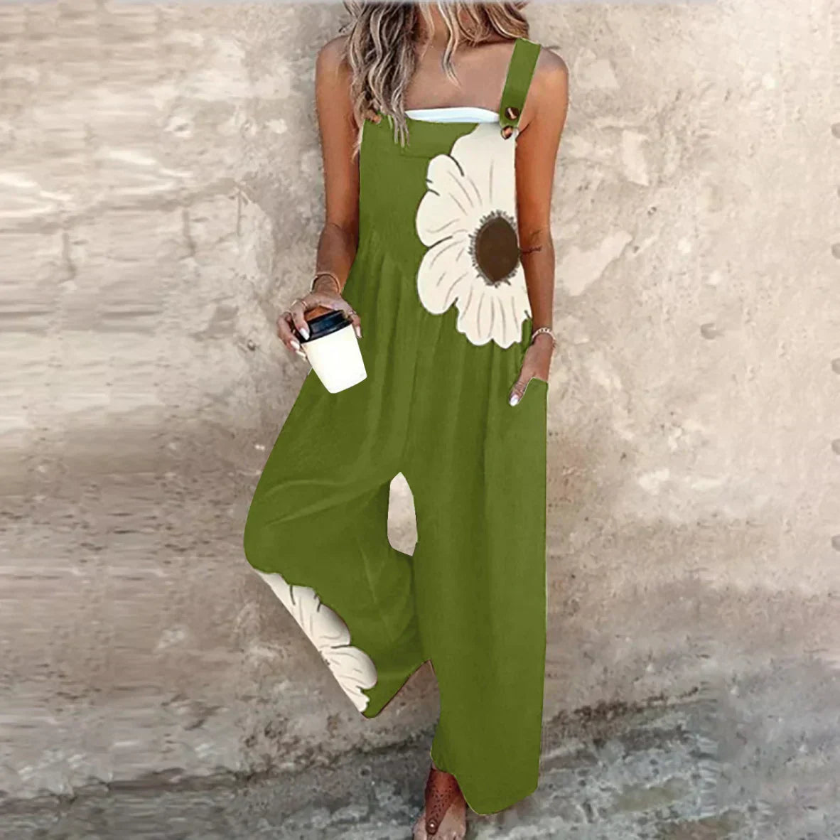 P|H - Comfortable Printed Overall Estelle