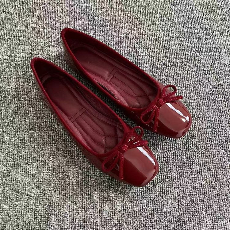 P|H - Glossy Patent Ballet Flats for Women Linda