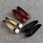 P|H - Glossy Patent Ballet Flats for Women Linda