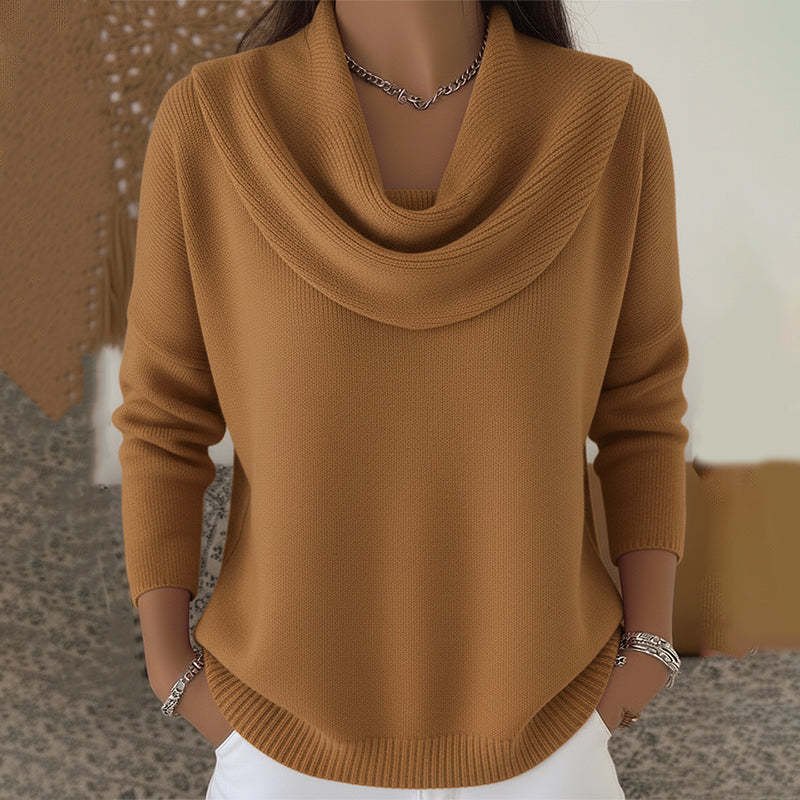 P|H - Draped Collar Knit Sweater Linda