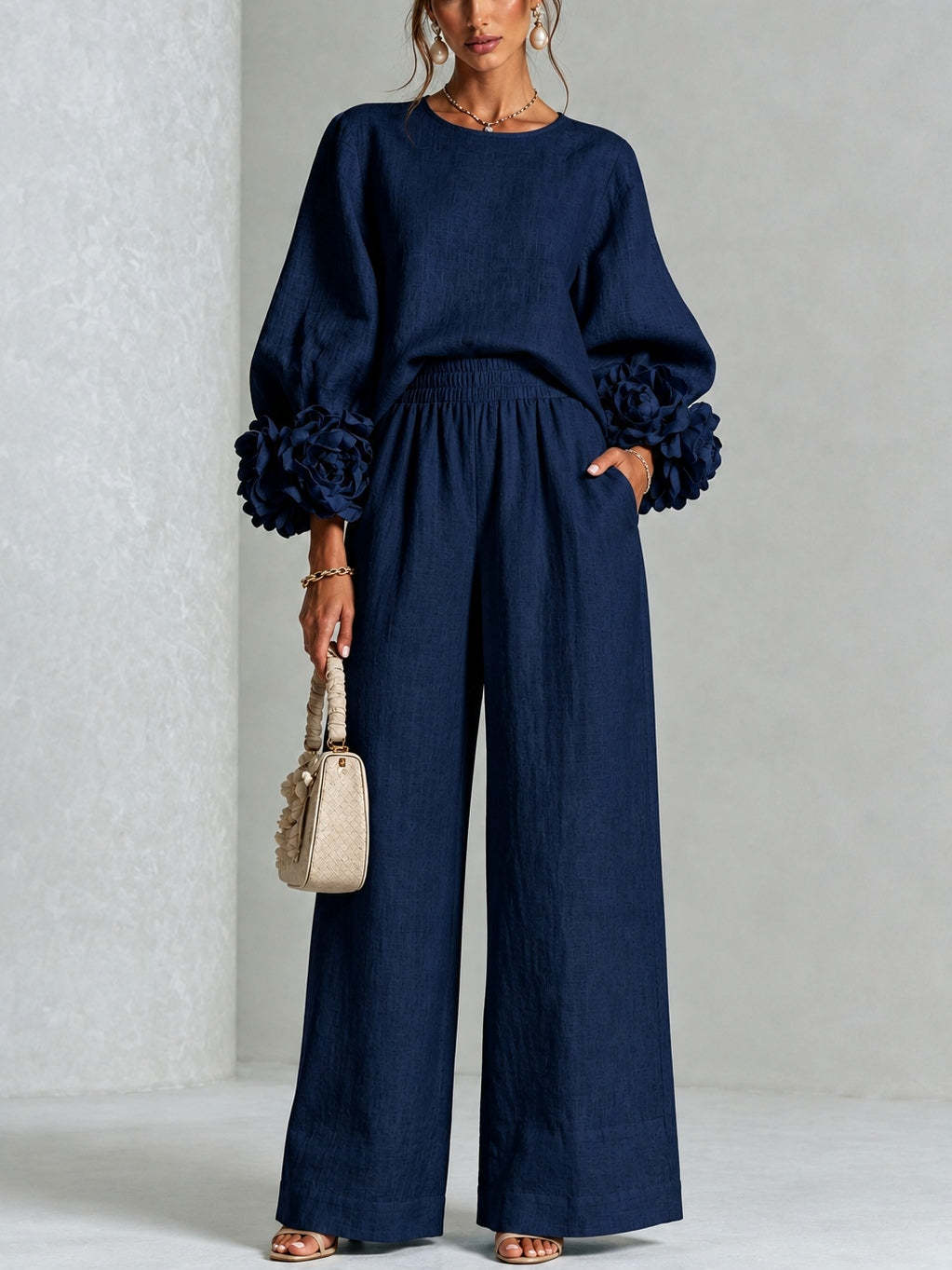 P|H - Rosette Cuff Two-Piece Set Helen