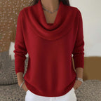 P|H - Draped Collar Knit Sweater Linda