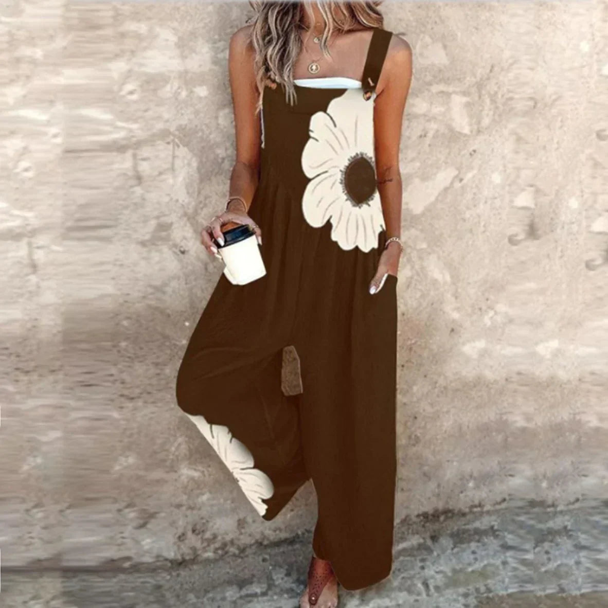 P|H - Comfortable Printed Overall Estelle