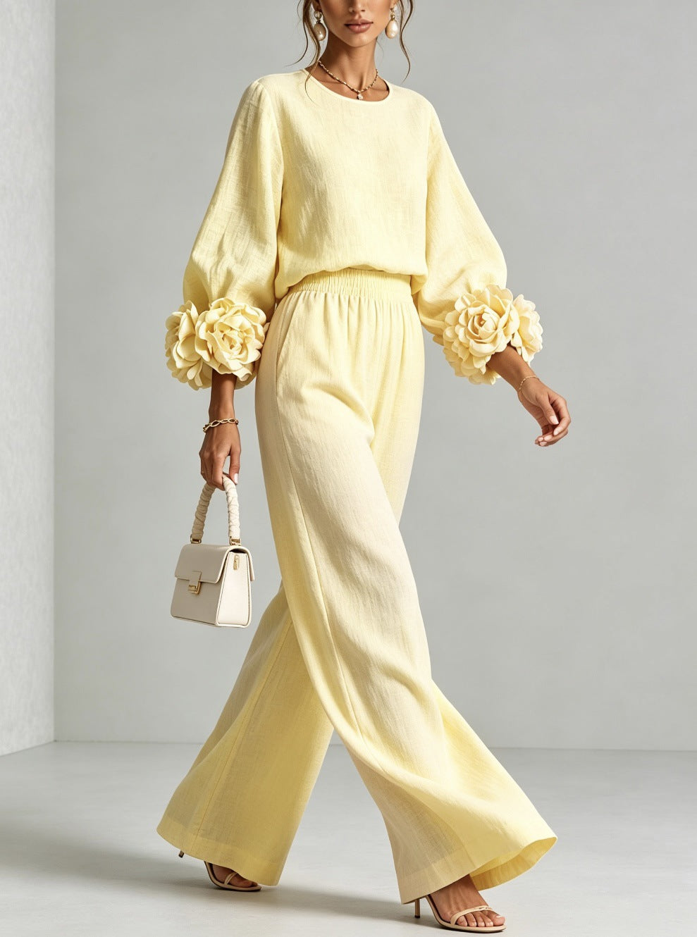 P|H - Rosette Cuff Two-Piece Set Helen