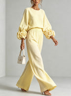 P|H - Rosette Cuff Two-Piece Set Helen