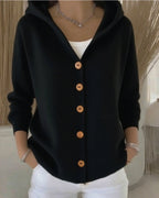 P|H - Hooded Button-Up Knit Cardigan Janet
