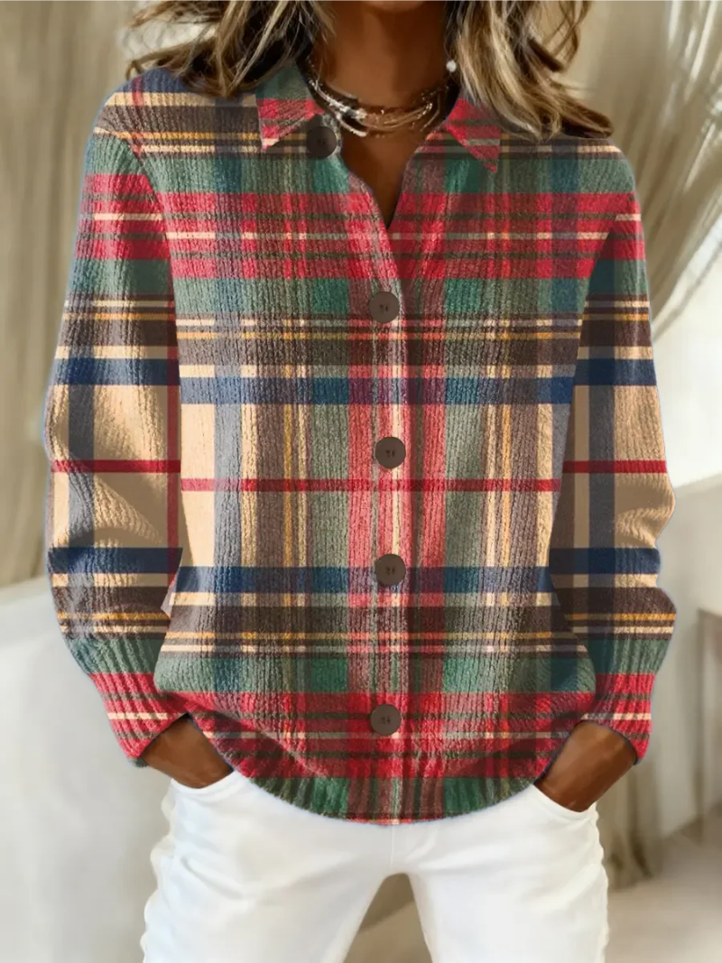 P|H - Classic Tartan Knit Cardigan Linda