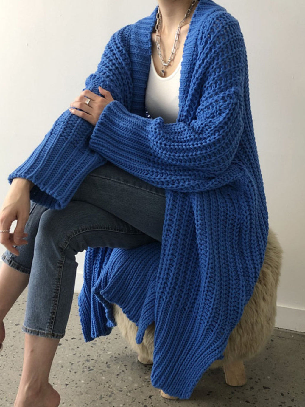 P|H - Oversized Draped Chunky Cardigan Helen