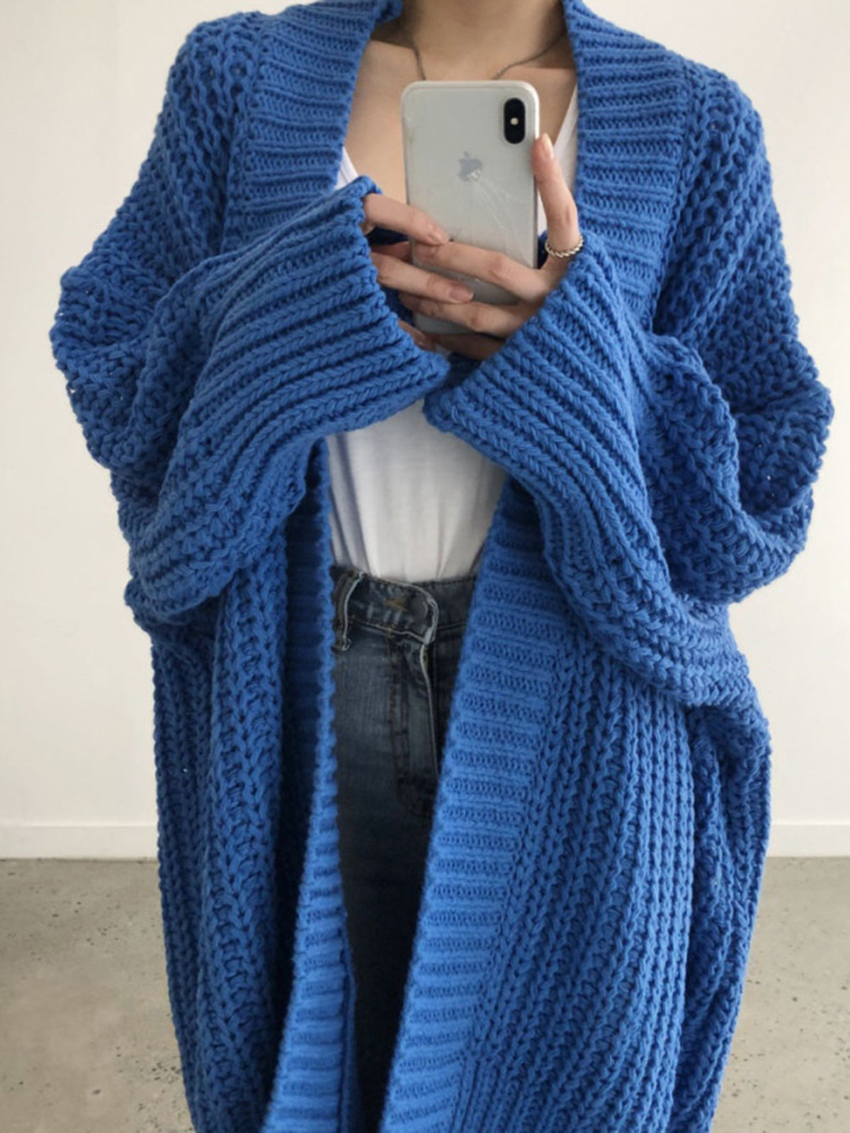 P|H - Oversized Draped Chunky Cardigan Helen