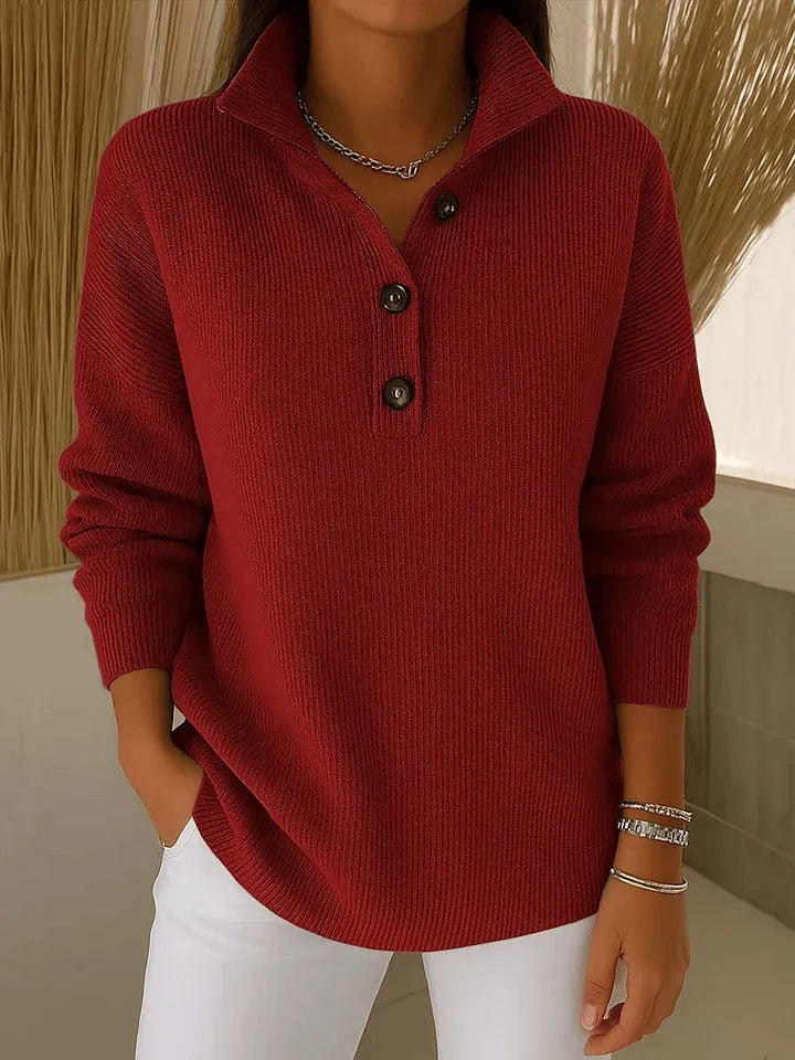 P|H - Polo Collar V-Neck Sweater Carol