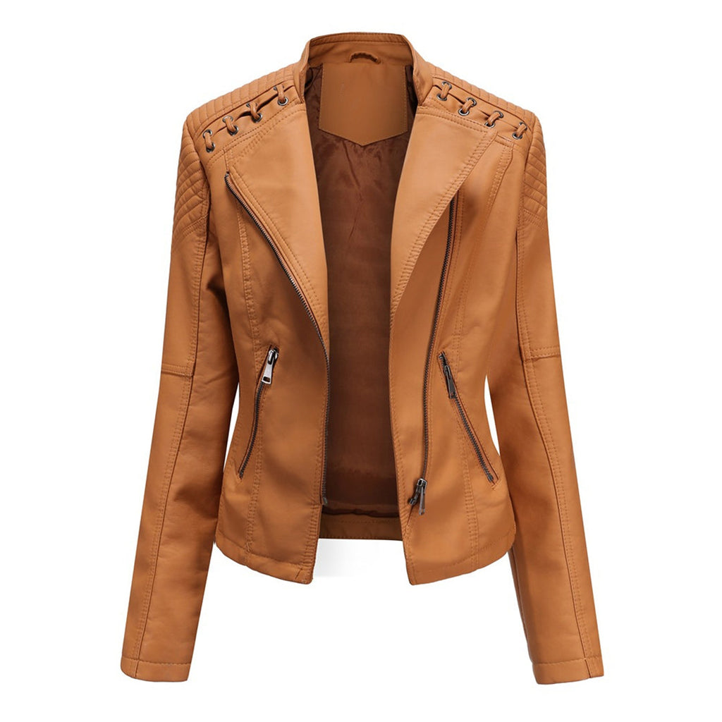 P|H - Asymmetrical Quilted Moto Jacket Marilyn