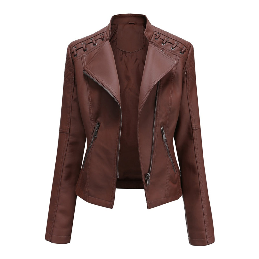 P|H - Asymmetrical Quilted Moto Jacket Marilyn