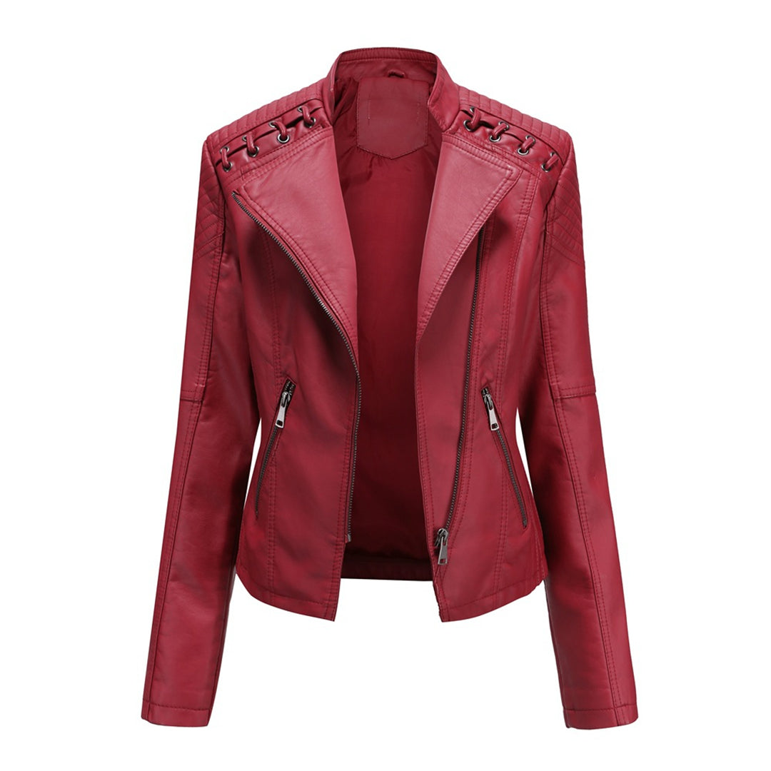 P|H - Asymmetrical Quilted Moto Jacket Marilyn