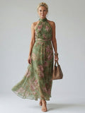 P|H - Gathered Halter Midi Dress Olivia