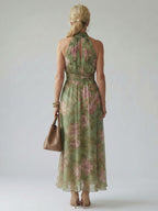 P|H - Gathered Halter Midi Dress Olivia