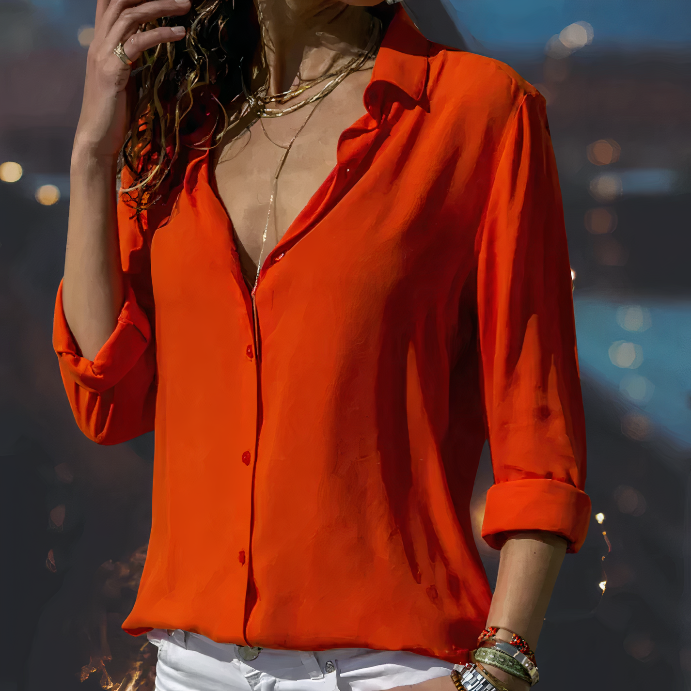 P|H - Elegant Chiffon Blouse Yasmine