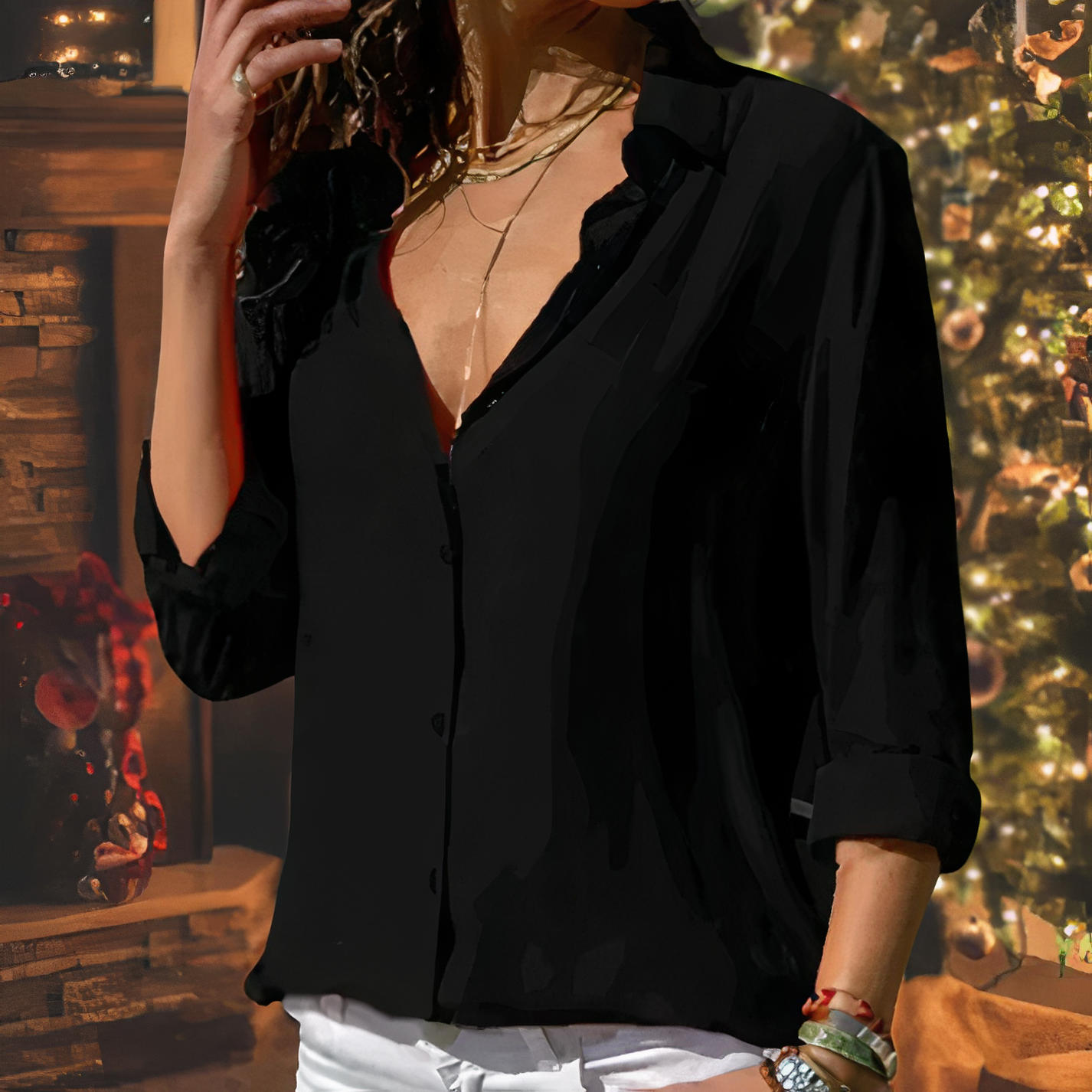 P|H - Elegant Chiffon Blouse Yasmine
