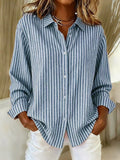 P|H - Striped Button-Down Shirt Linda