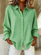 P|H - Striped Button-Down Shirt Linda