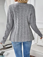 P|H - Cinched Waist Cable Cardigan Maureen