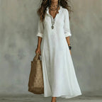 P|H - Embroidered Ruffle Maxi Dress Catherine