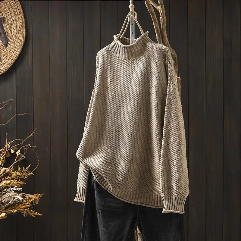 P|H - Relaxed Mock Neck Knit Sweater Ruth