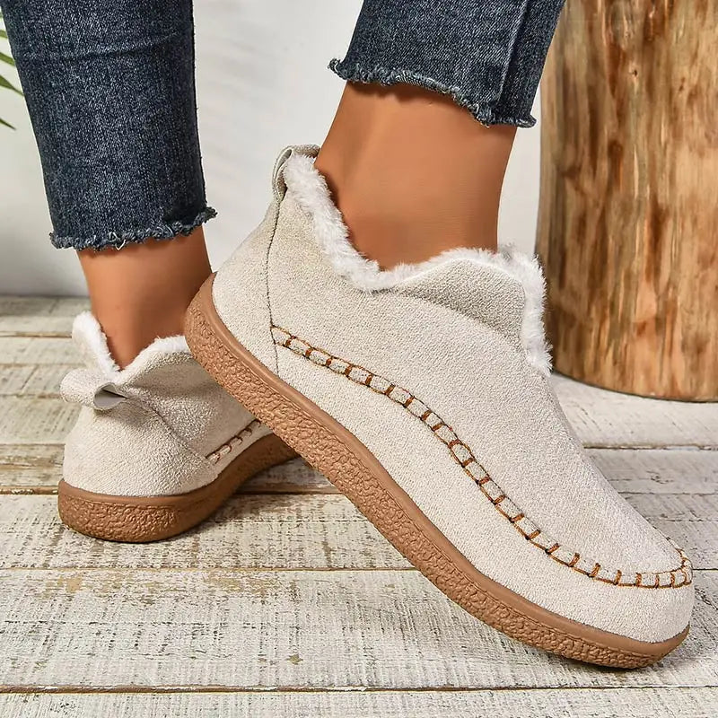P|H - Cozy Fleece-Lined Slip-On Shoes Patricia