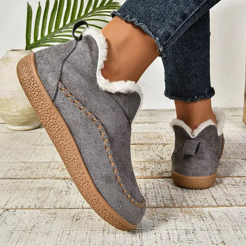 P|H - Cozy Fleece-Lined Slip-On Shoes Patricia