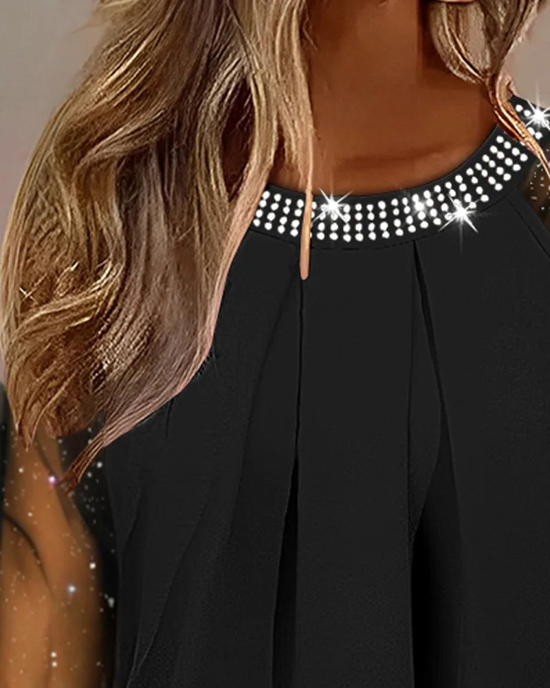 P|H - Elegant Sequin Knit Top Nina