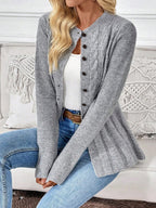 P|H - Cinched Waist Cable Cardigan Maureen