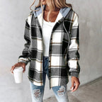 P|H - Hooded Plaid Shirt Jacket Carol